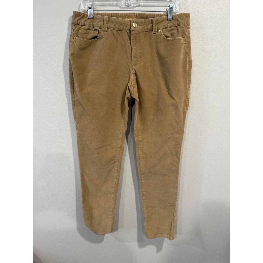Michael Kors Skinny‎ Corduroy Pants Tan Women's Size 10